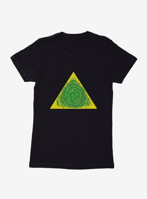 Rick And Morty Portal Triangle Womens T-Shirt