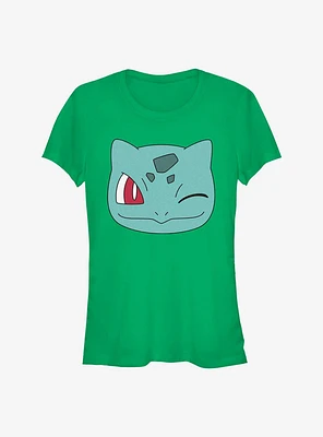 Pokemon Bulbasaur Face Girls T-Shirt