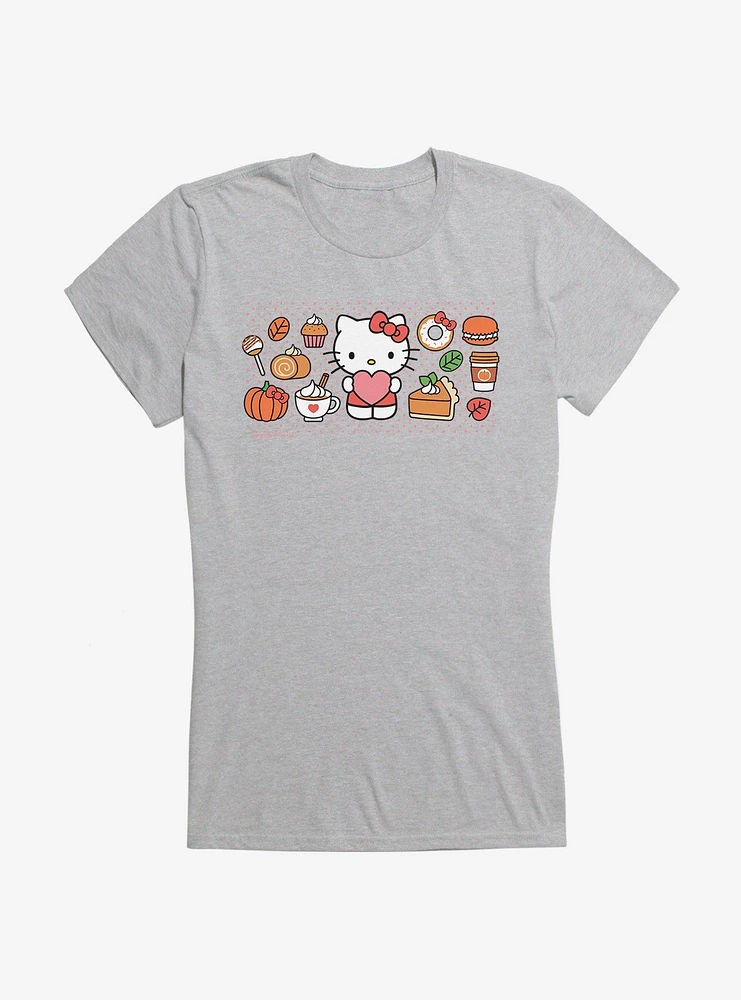 Hello Kitty Pumpkin Spice Food & Decor Girls T-Shirt