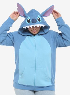 Disney Lilo & Stich Ears Girls Hoodie Plus