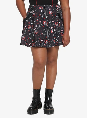 Emily The Strange O-Ring Suspender Skirt Plus