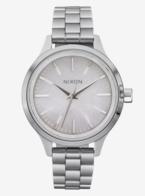 Nixon Optimist Silver Mother Of Pearl Watch