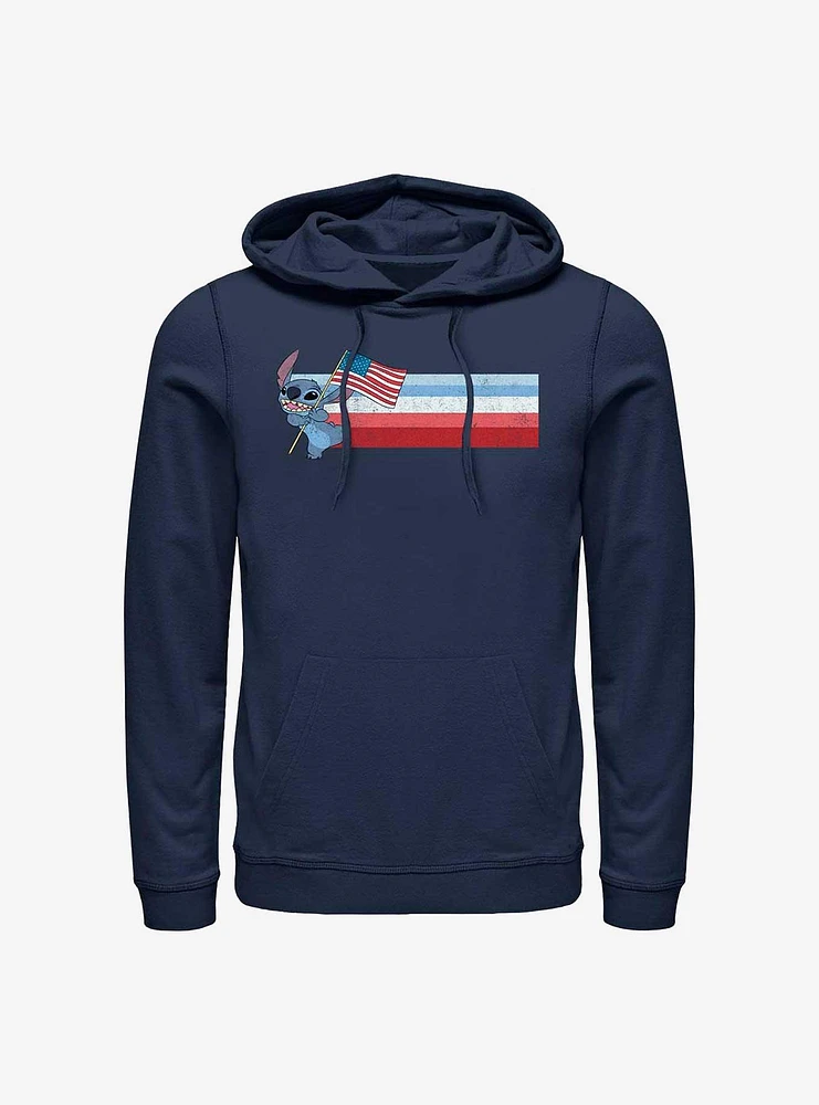 Disney Lilo & Stitch American Flag Hoodie