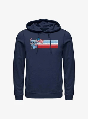 Disney Lilo & Stitch American Flag Hoodie