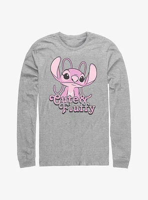 Disney Lilo & Stitch Cute Fluffy Angel Long-Sleeve T-Shirt