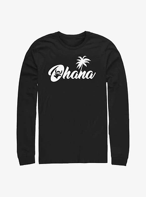 Disney Lilo & Stitch Silhouette Ohana Long-Sleeve T-Shirt