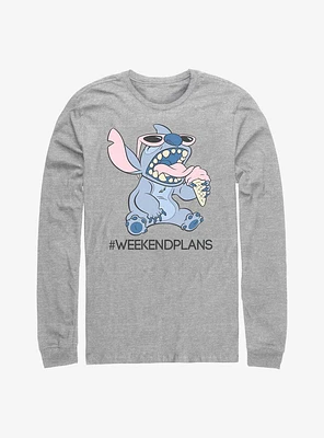 Disney Lilo & Stitch Weekend Plans Long-Sleeve T-Shirt