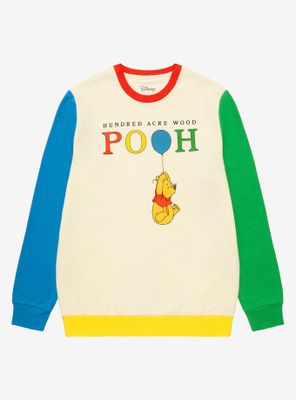 Disney Winnie the Pooh Color Block Crewneck - BoxLunch Exclusive