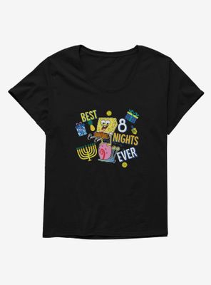 SpongeBob SquarePants Best 8 Nights Ever Womens T-Shirt Plus