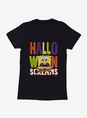 SpongeBob SquarePants Halloween Screams Solo Womens T-Shirt