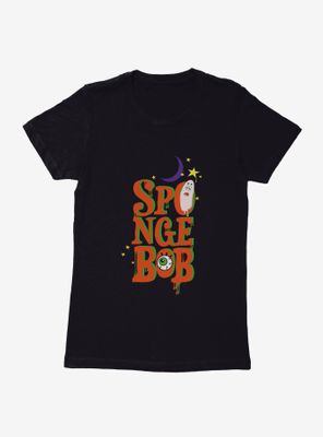 SpongeBob SquarePants Halloween Spooky Font Womens T-Shirt