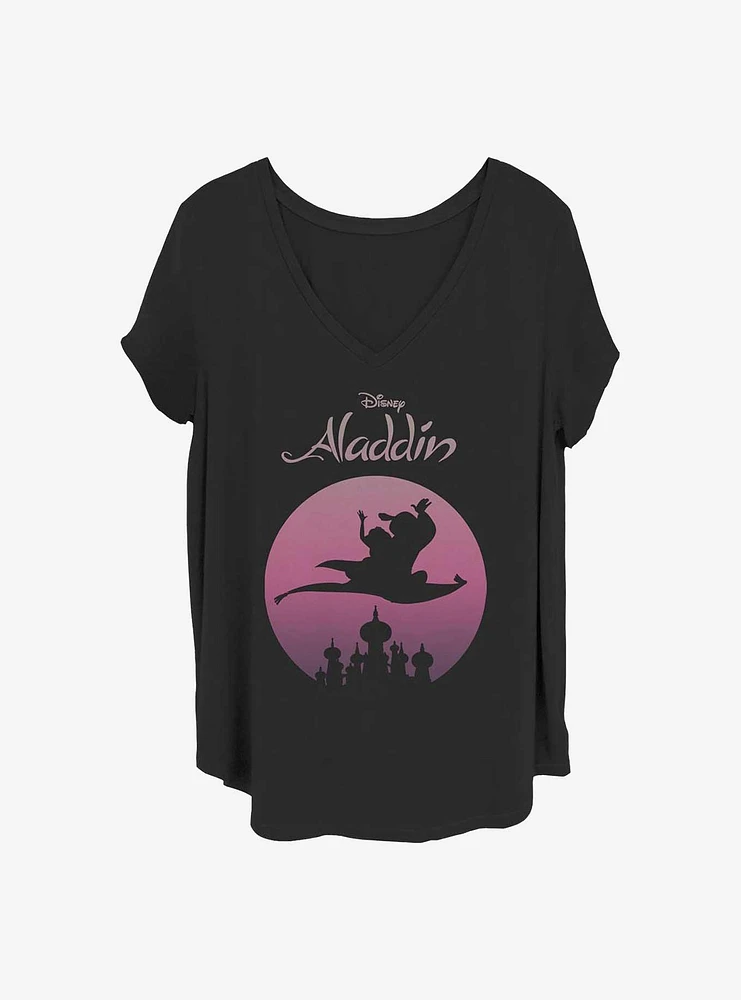 Disney Aladdin Flying High Girls T-Shirt Plus