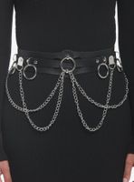 Black O-Ring Drop Chain Belt