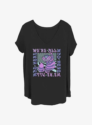 Disney Alice Wonderland Mad Here Trip Girls T-Shirt Plus