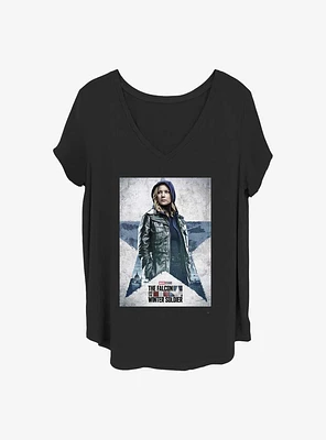 Marvel the Falcon and Winter Soldier Carter Poster Girls T-Shirt Plus