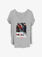 Marvel the Falcon and Winter Soldier Power Pose Girls T-Shirt Plus