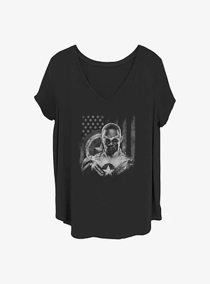 Marvel the Falcon and Winter Soldier Fighting Girls T-Shirt Plus