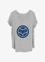 Marvel the Falcon and Winter Soldier Blue Shield Girls T-Shirt Plus