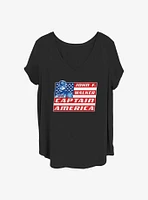 Marvel the Falcon and Winter Soldier Capltain Walker Girls T-Shirt Plus