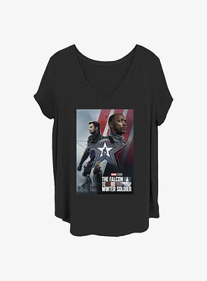 Marvel the Falcon and Winter Soldier Partners Girls T-Shirt Plus