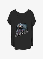 Marvel the Falcon and Winter Soldier Walker America Girls T-Shirt Plus