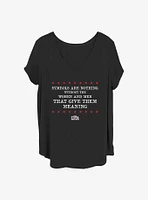 Marvel the Falcon and Winter Soldier Give Meaning Girls T-Shirt Plus