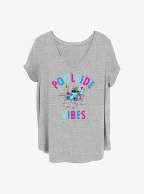 Disney Lilo & Stitch Poolside Vibes Girls T-Shirt Plus