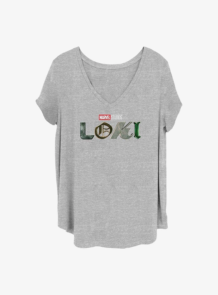 Marvel Loki Logo Girls T-Shirt Plus
