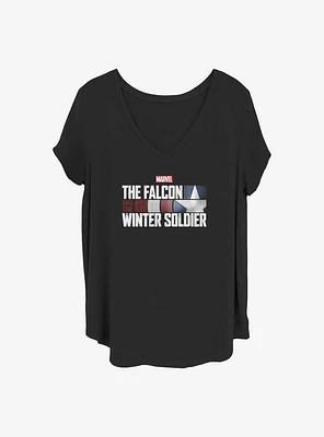 Marvel the Falcon and Winter Soldier Logo Girls T-Shirt Plus