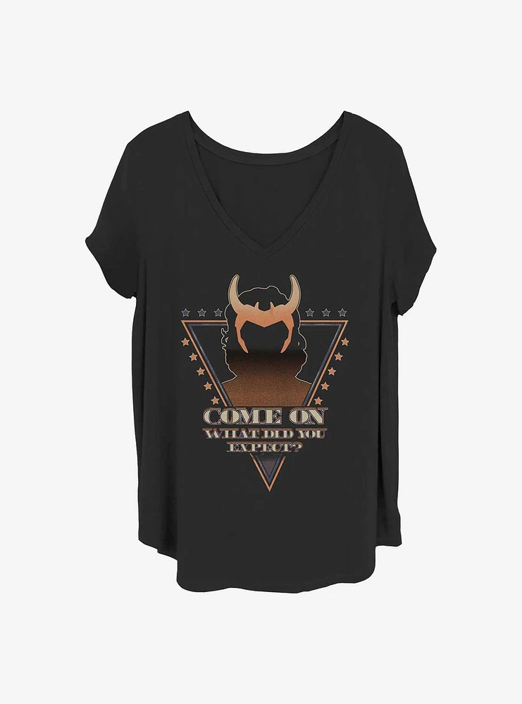 Marvel Loki Mischievious Campaign Girls T-Shirt Plus