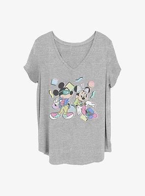 Disney Mickey Mouse 80S Minnie Girls T-Shirt Plus