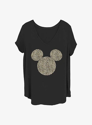 Disney Mickey Mouse Animal Ears Girls T-Shirt Plus