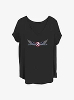 Marvel the Falcon and Winter Soldier Shiny Shield Girls T-Shirt Plus