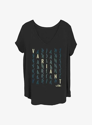 Marvel Loki Variant Location Girls T-Shirt Plus