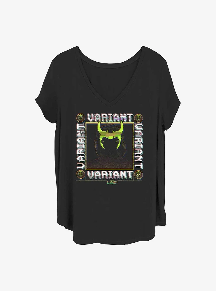 Marvel Loki Variational Glitcher Girls T-Shirt Plus