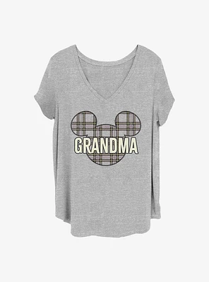 Disney Mickey Mouse Grandma Holiday Patch Girls T-Shirt Plus