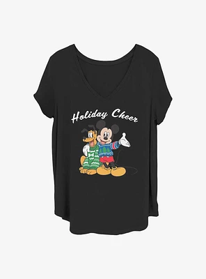 Disney Mickey Mouse Holiday Cheer Girls T-Shirt Plus