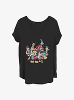 Disney Mickey Mouse Holiday Group Girls T-Shirt Plus