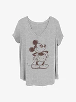 Disney Mickey Mouse Sketch Girls T-Shirt Plus