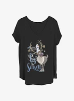 Disney Frozen Olaf Season Girls T-Shirt Plus