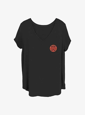 Marvel Shang-Chi and the Legend of Ten Rings Neon Symbol Girls T-Shirt Plus