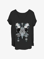 Disney Frozen Snowflake Boho Girls T-Shirt Plus