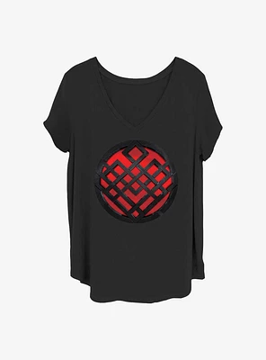 Marvel Shang-Chi and the Legend of Ten Rings Rendered Symbol Girls T-Shirt Plus