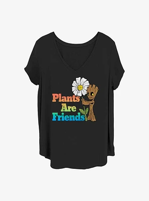 Marvel Guardians of the Galaxy Groot Plants Are Friends Girls T-Shirt Plus