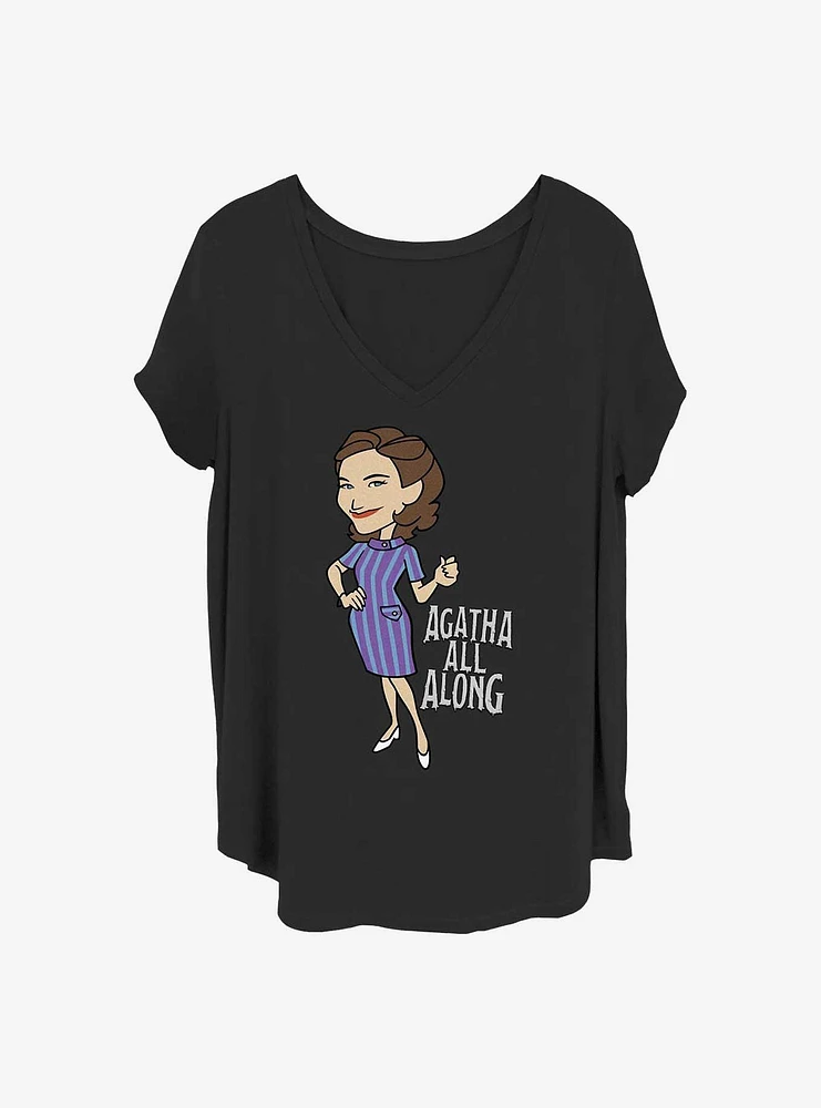 Marvel WandaVision Agatha All Along Girls Plus T-Shirt