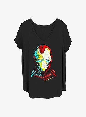 Marvel Iron Man Pieced Girls T-Shirt Plus