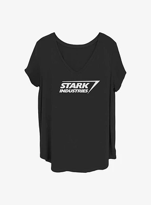 Marvel Iron Man Stark Logo Girls T-Shirt Plus