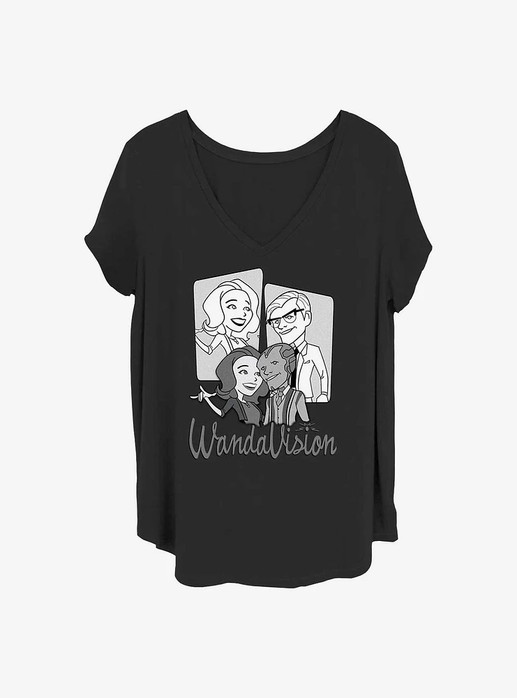 Marvel WandaVision Character Panels Girls T-Shirt Plus