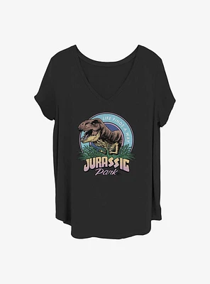 Jurassic Park T Rex Girls T-Shirt Plus