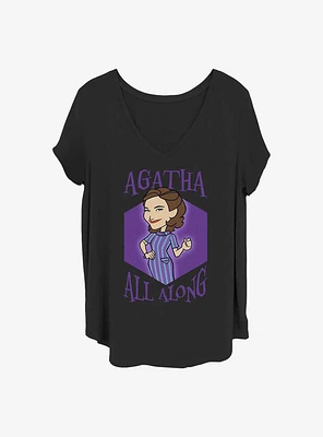 Marvel WandaVision It Was Agatha Girls T-Shirt Plus